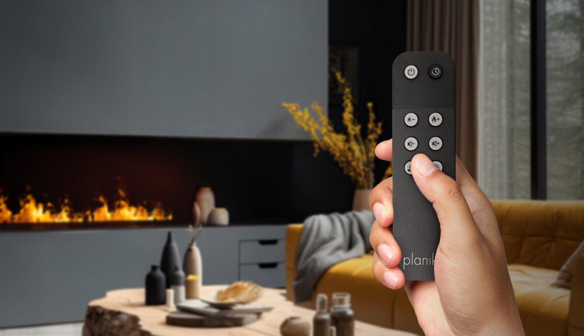 Planika Cool Flame Innsats – EL-peis med vanndamp og LED-flammer