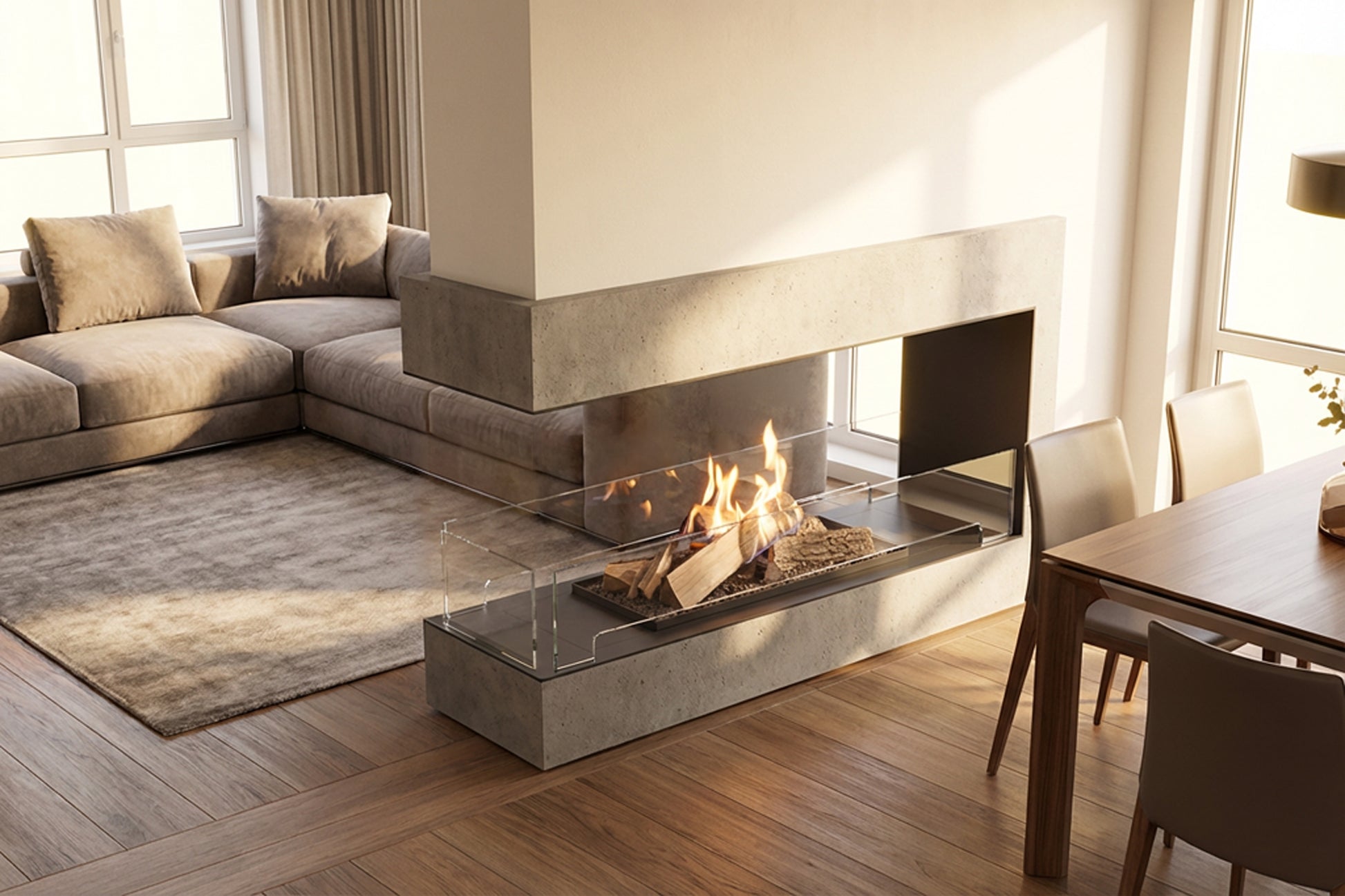 Planika Biopeis FLA 990 LOGS, Romdeler