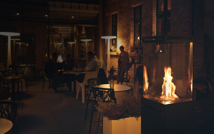 Planika Lighthouse – Flyttbar utendørs gasspeis