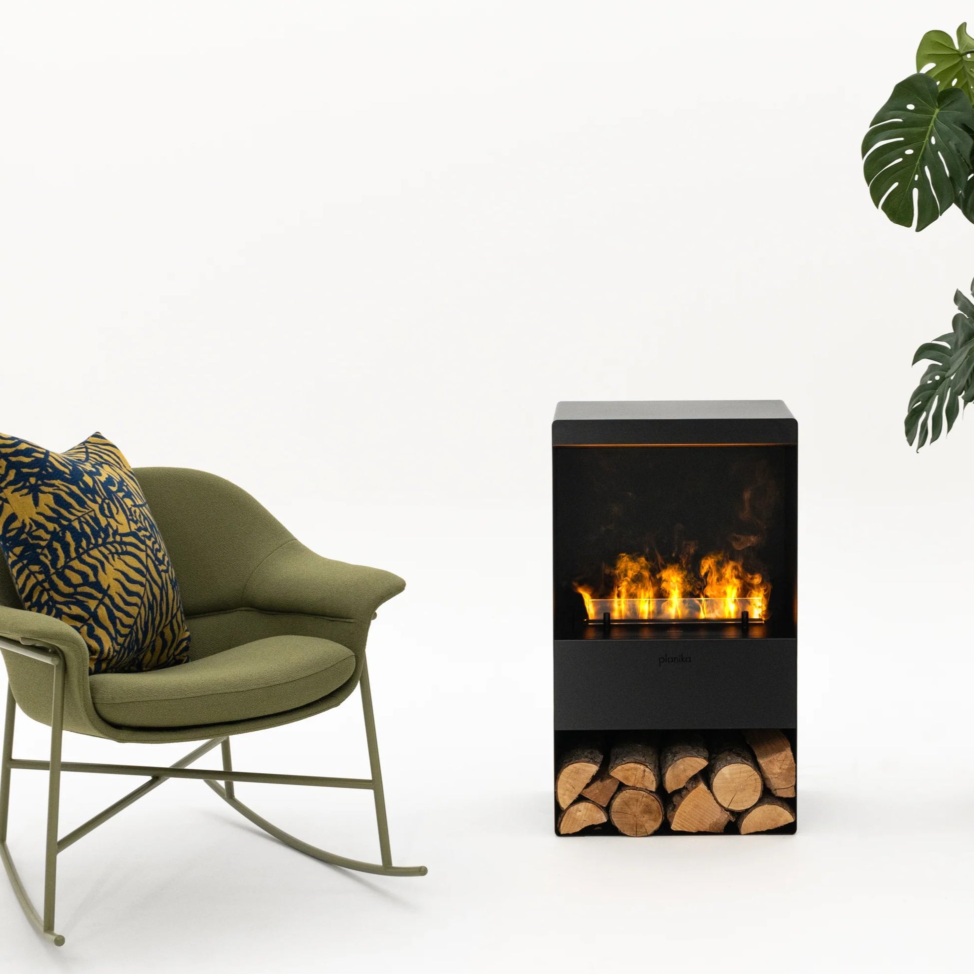 Planika Steamy – EL-peis med vanndamp med LED-flammer