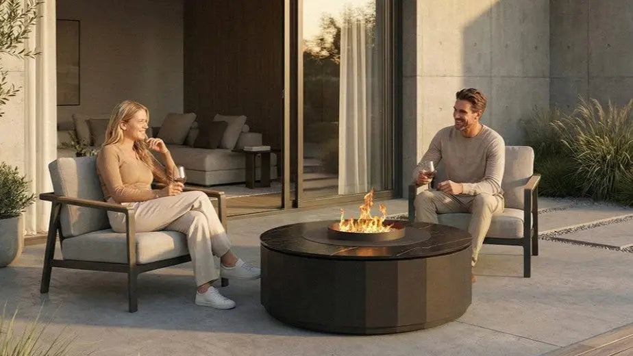 Planika Comet Table – Eksklusivt utendørs biopeis som ildbord - Ardente Brands: Planika Fires